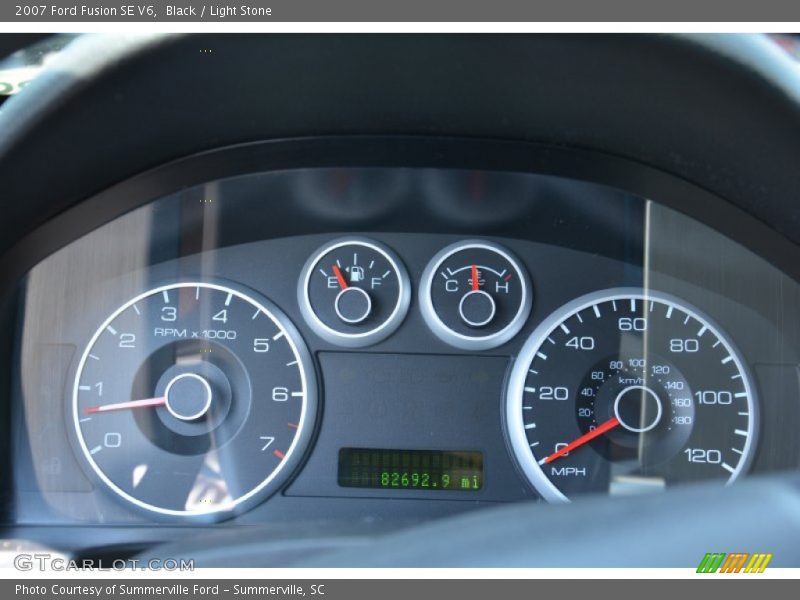 Black / Light Stone 2007 Ford Fusion SE V6