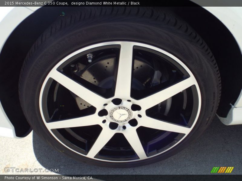 designo Diamond White Metallic / Black 2015 Mercedes-Benz C 350 Coupe