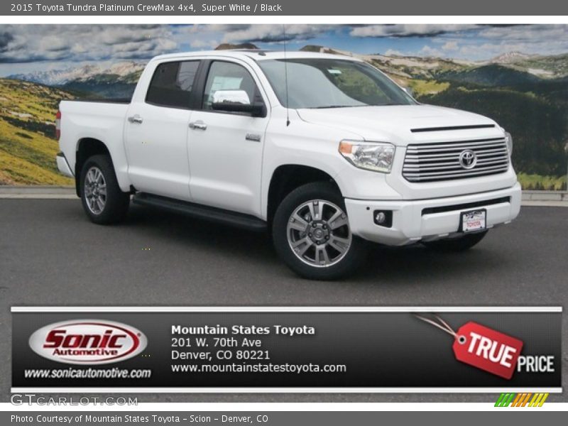 Super White / Black 2015 Toyota Tundra Platinum CrewMax 4x4