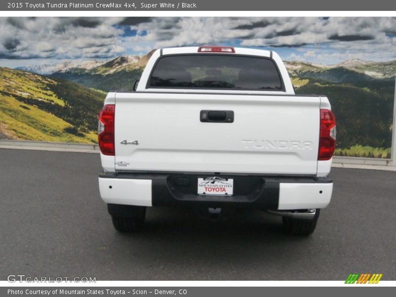 Super White / Black 2015 Toyota Tundra Platinum CrewMax 4x4