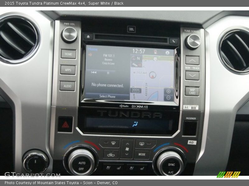 Super White / Black 2015 Toyota Tundra Platinum CrewMax 4x4