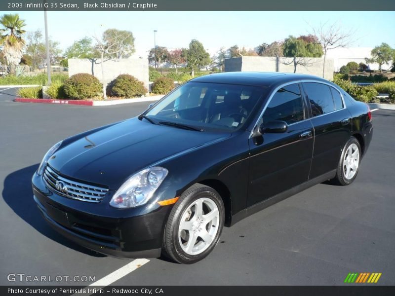 Black Obsidian / Graphite 2003 Infiniti G 35 Sedan