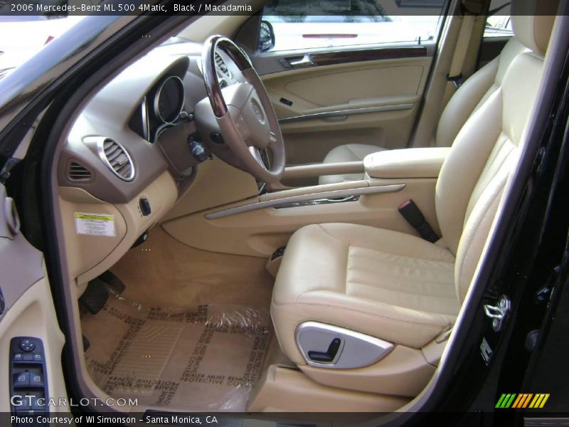 Black / Macadamia 2006 Mercedes-Benz ML 500 4Matic