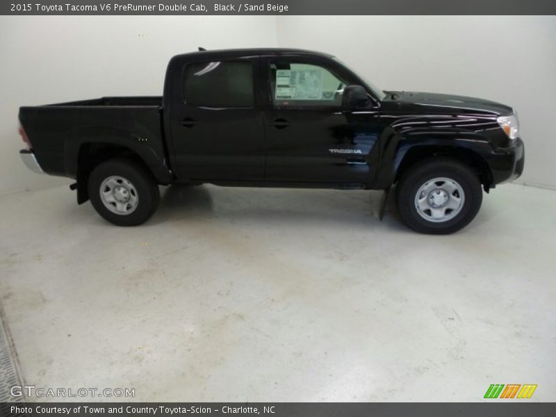 Black / Sand Beige 2015 Toyota Tacoma V6 PreRunner Double Cab
