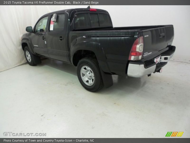 Black / Sand Beige 2015 Toyota Tacoma V6 PreRunner Double Cab