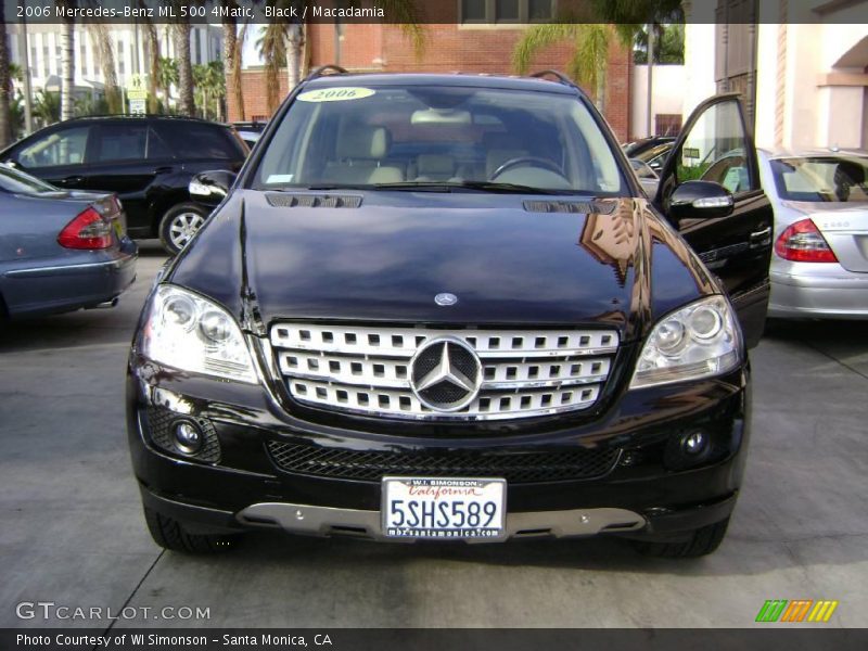 Black / Macadamia 2006 Mercedes-Benz ML 500 4Matic