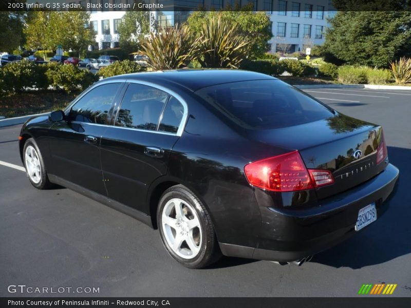 Black Obsidian / Graphite 2003 Infiniti G 35 Sedan