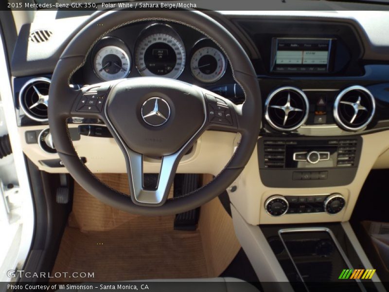 Polar White / Sahara Beige/Mocha 2015 Mercedes-Benz GLK 350
