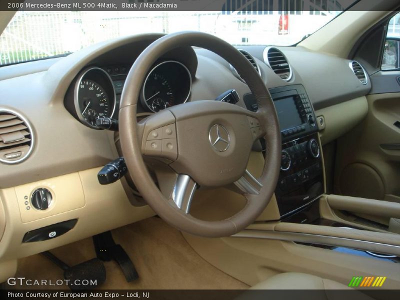Black / Macadamia 2006 Mercedes-Benz ML 500 4Matic
