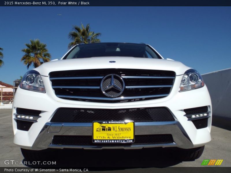 Polar White / Black 2015 Mercedes-Benz ML 350