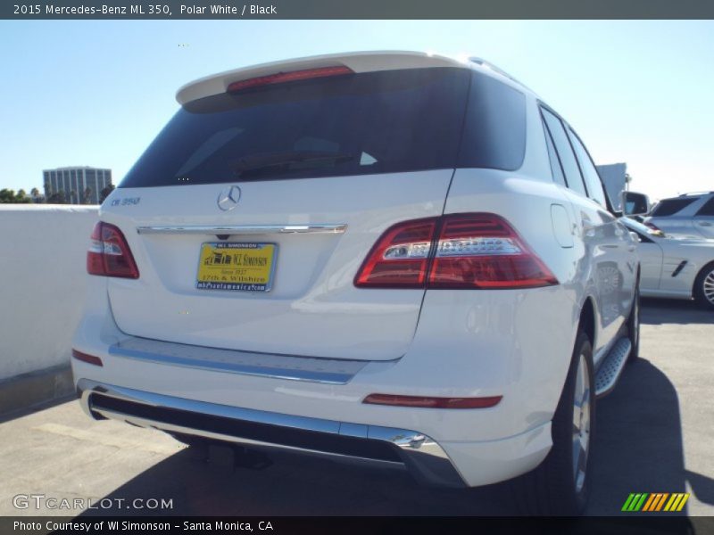 Polar White / Black 2015 Mercedes-Benz ML 350