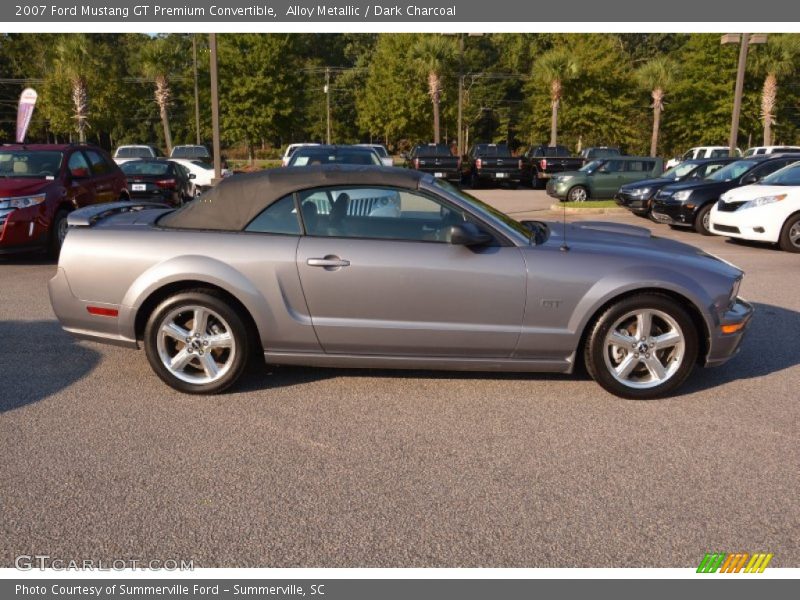 Alloy Metallic / Dark Charcoal 2007 Ford Mustang GT Premium Convertible