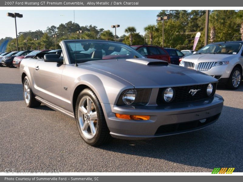 Alloy Metallic / Dark Charcoal 2007 Ford Mustang GT Premium Convertible