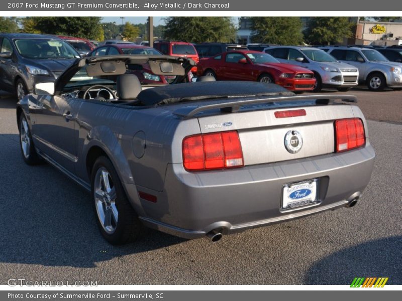 Alloy Metallic / Dark Charcoal 2007 Ford Mustang GT Premium Convertible