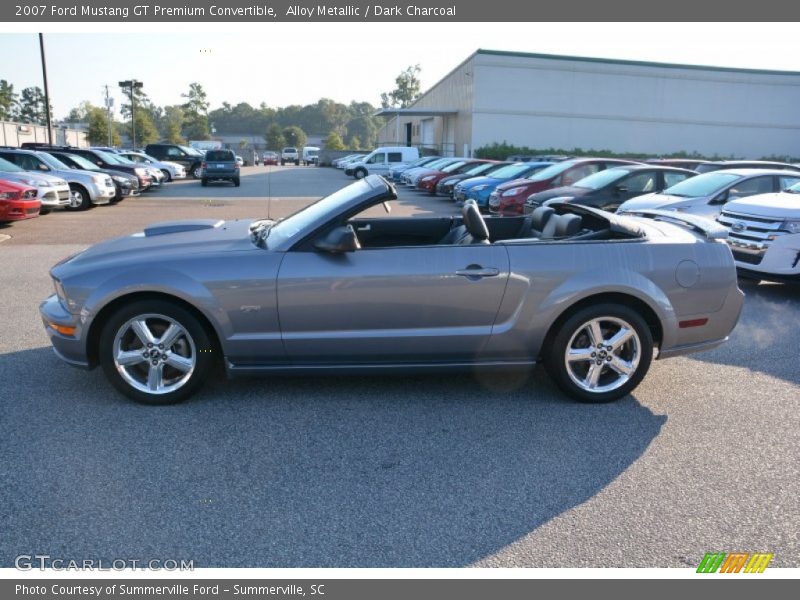 Alloy Metallic / Dark Charcoal 2007 Ford Mustang GT Premium Convertible