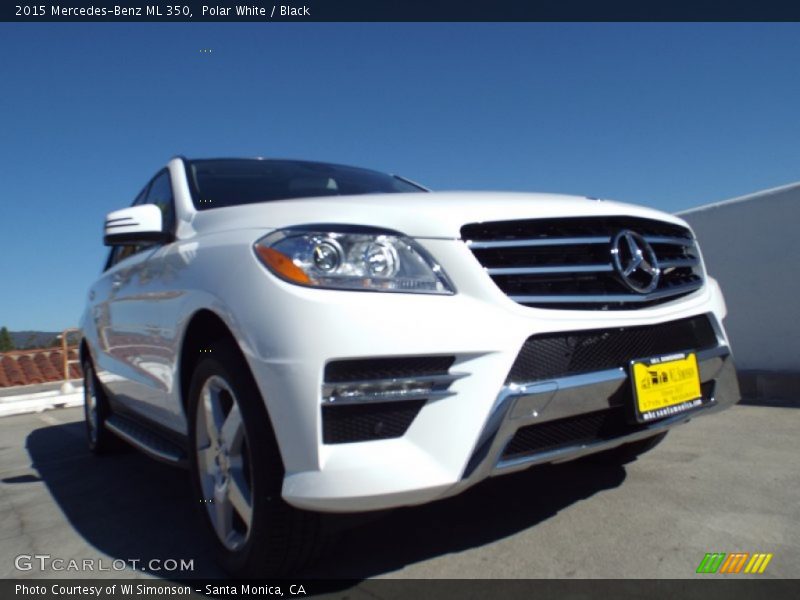 Polar White / Black 2015 Mercedes-Benz ML 350
