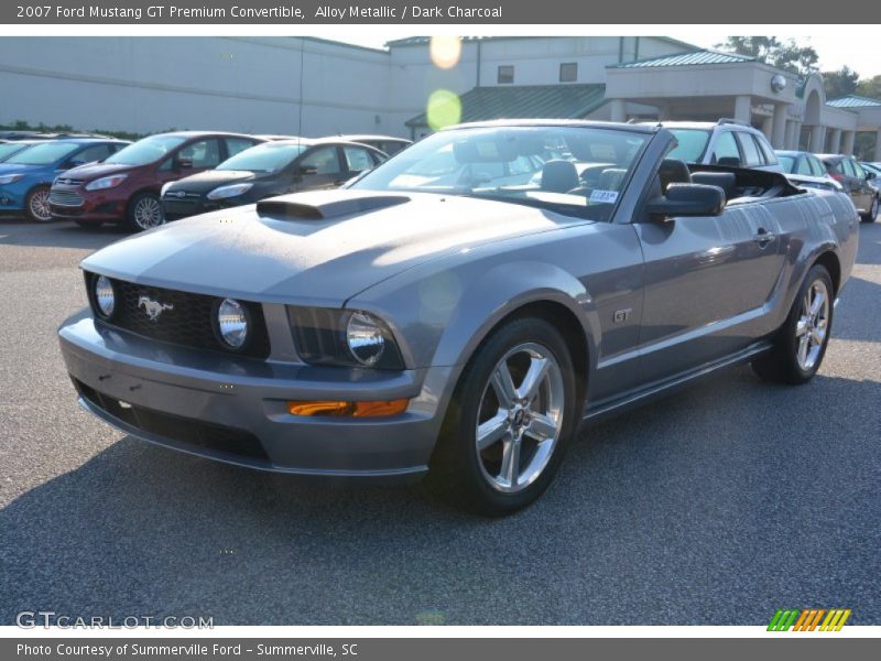 Alloy Metallic / Dark Charcoal 2007 Ford Mustang GT Premium Convertible