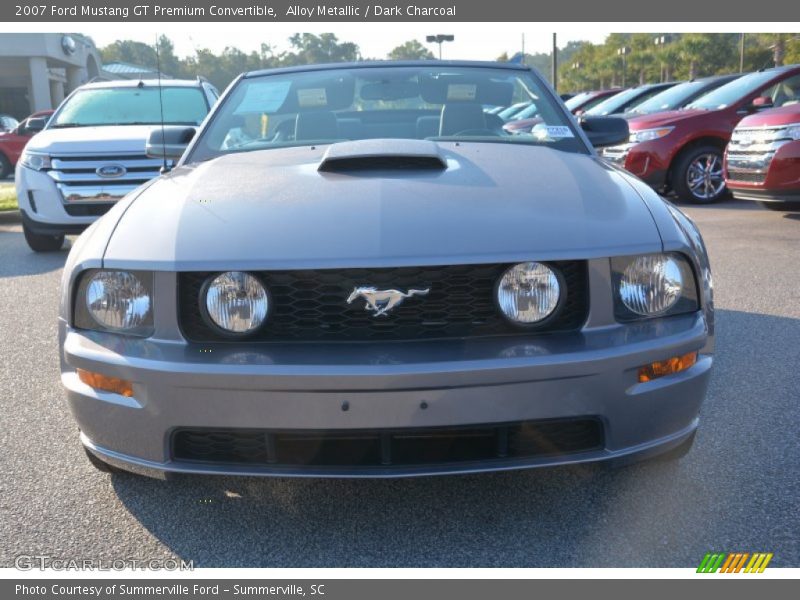 Alloy Metallic / Dark Charcoal 2007 Ford Mustang GT Premium Convertible