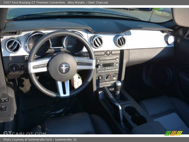 Alloy Metallic / Dark Charcoal 2007 Ford Mustang GT Premium Convertible