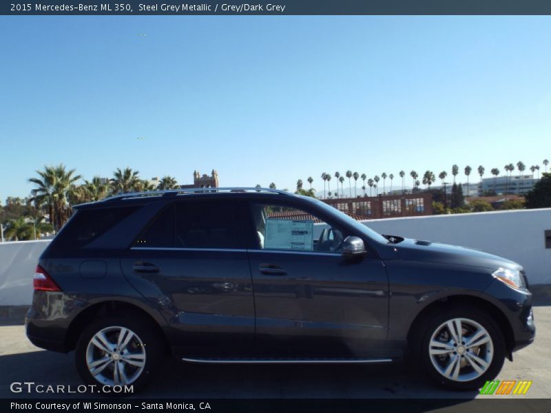 Steel Grey Metallic / Grey/Dark Grey 2015 Mercedes-Benz ML 350