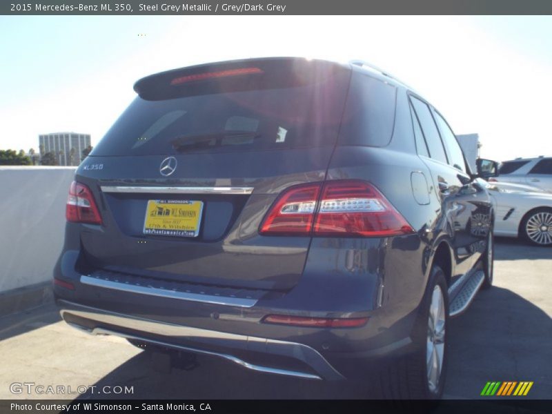 Steel Grey Metallic / Grey/Dark Grey 2015 Mercedes-Benz ML 350