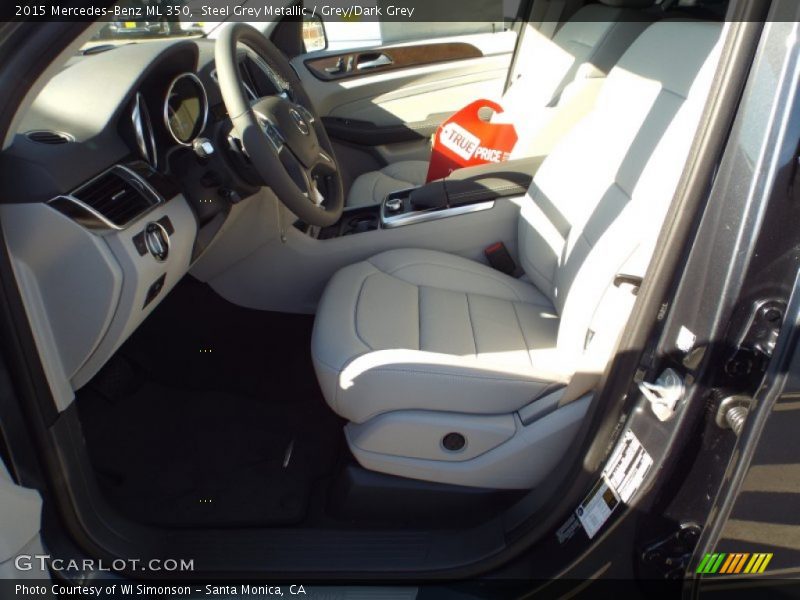 Steel Grey Metallic / Grey/Dark Grey 2015 Mercedes-Benz ML 350
