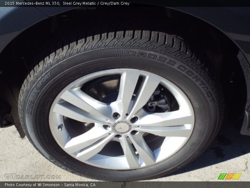 Steel Grey Metallic / Grey/Dark Grey 2015 Mercedes-Benz ML 350