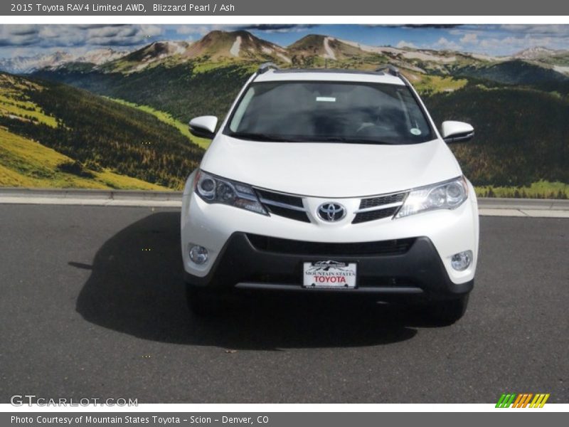 Blizzard Pearl / Ash 2015 Toyota RAV4 Limited AWD
