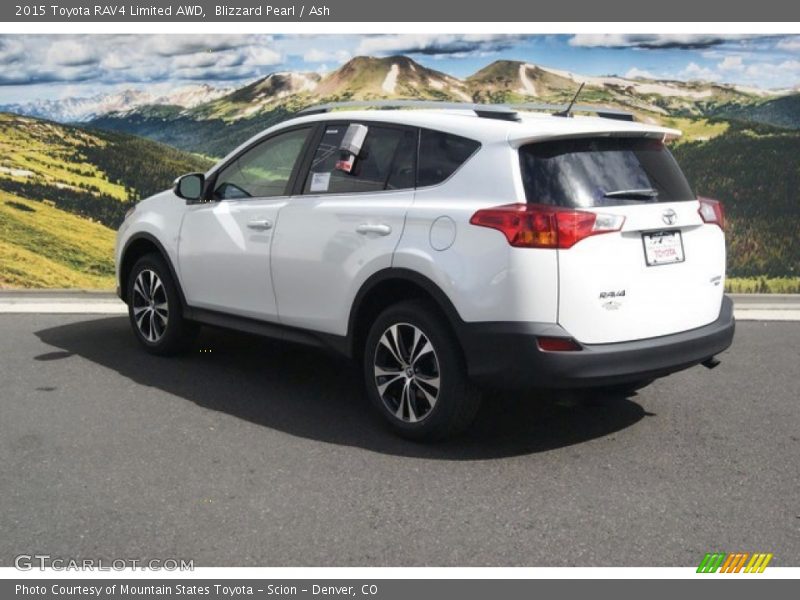 Blizzard Pearl / Ash 2015 Toyota RAV4 Limited AWD