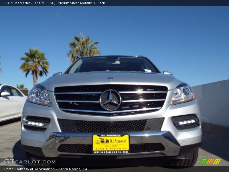 Iridium Silver Metallic / Black 2015 Mercedes-Benz ML 350