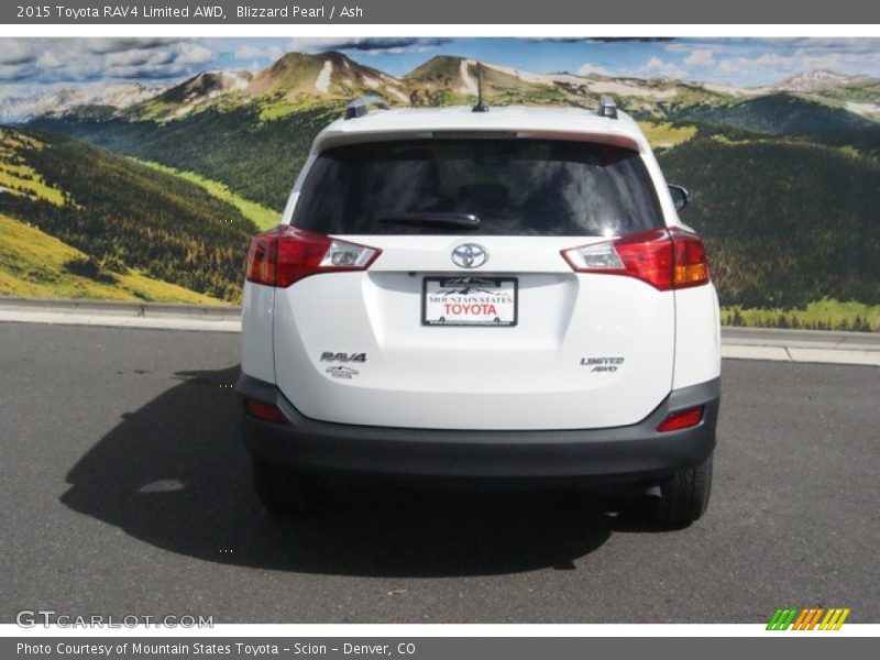 Blizzard Pearl / Ash 2015 Toyota RAV4 Limited AWD