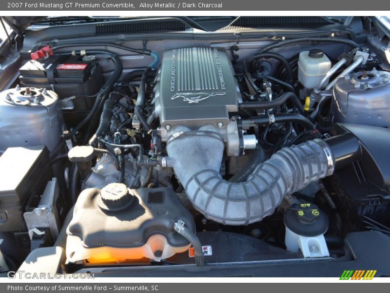 Alloy Metallic / Dark Charcoal 2007 Ford Mustang GT Premium Convertible