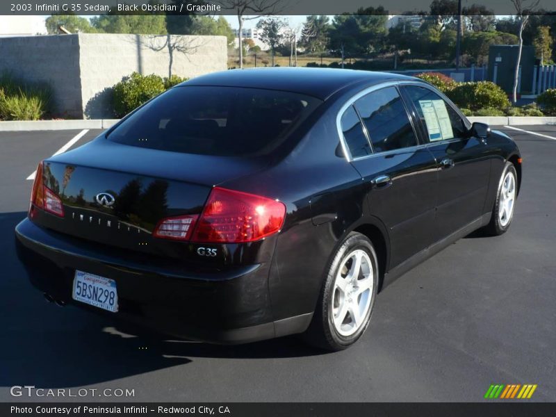 Black Obsidian / Graphite 2003 Infiniti G 35 Sedan