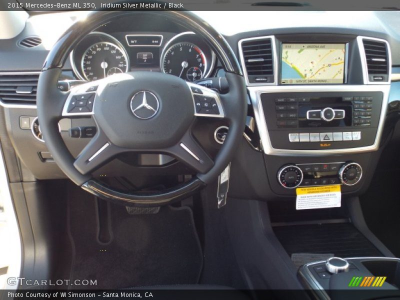 Iridium Silver Metallic / Black 2015 Mercedes-Benz ML 350