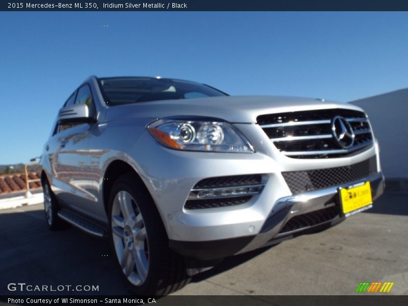 Iridium Silver Metallic / Black 2015 Mercedes-Benz ML 350