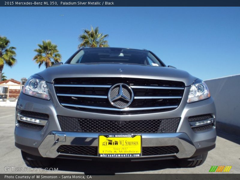 Paladium Silver Metallic / Black 2015 Mercedes-Benz ML 350