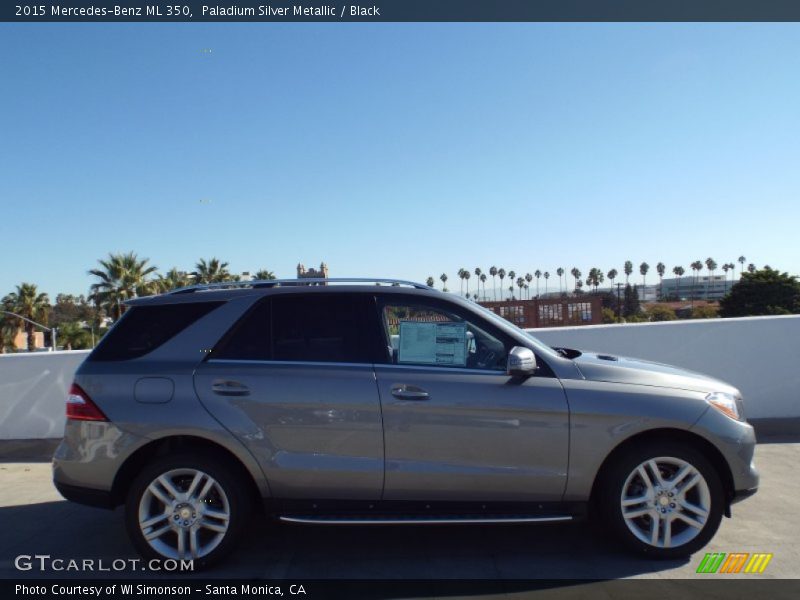 Paladium Silver Metallic / Black 2015 Mercedes-Benz ML 350