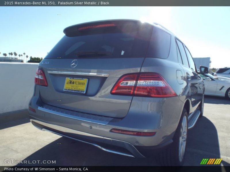 Paladium Silver Metallic / Black 2015 Mercedes-Benz ML 350