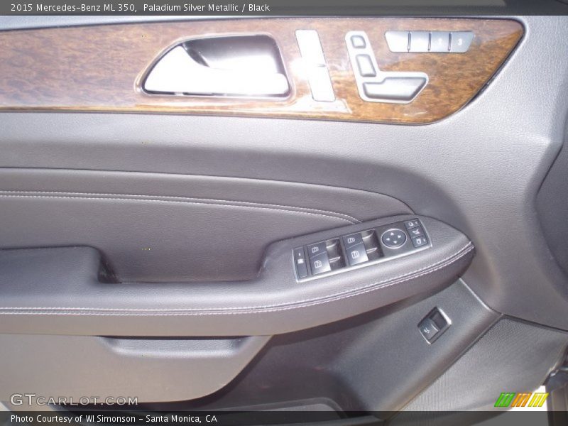 Paladium Silver Metallic / Black 2015 Mercedes-Benz ML 350
