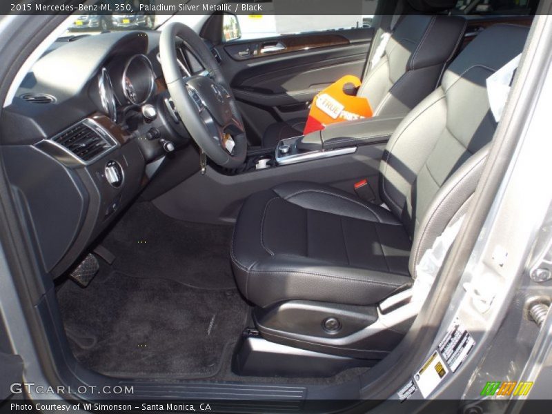 Paladium Silver Metallic / Black 2015 Mercedes-Benz ML 350