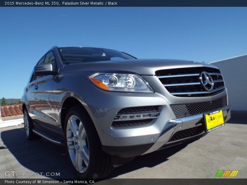 Paladium Silver Metallic / Black 2015 Mercedes-Benz ML 350