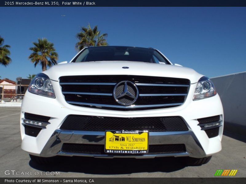 Polar White / Black 2015 Mercedes-Benz ML 350