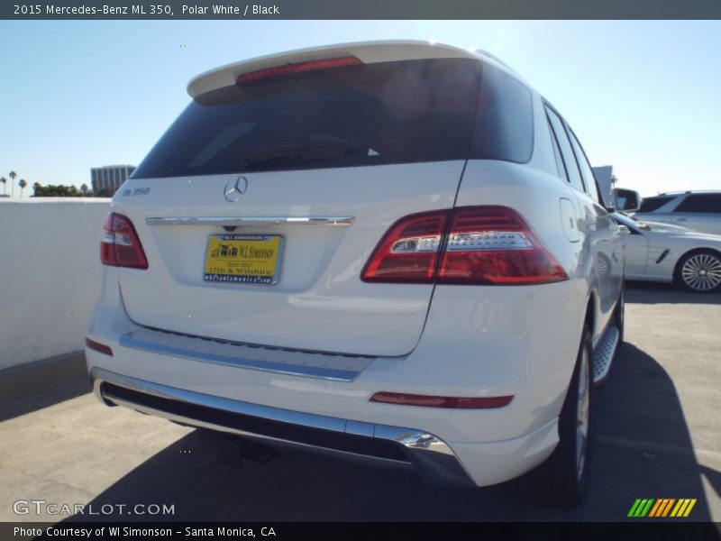 Polar White / Black 2015 Mercedes-Benz ML 350