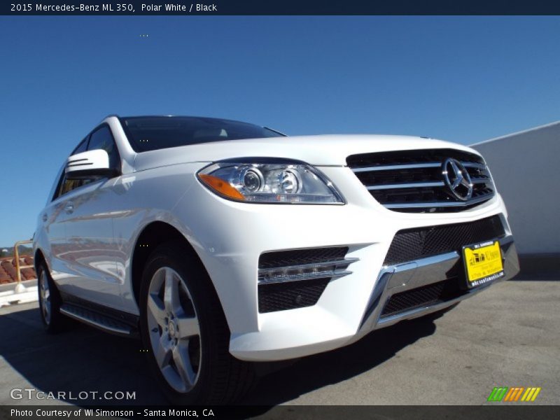 Polar White / Black 2015 Mercedes-Benz ML 350