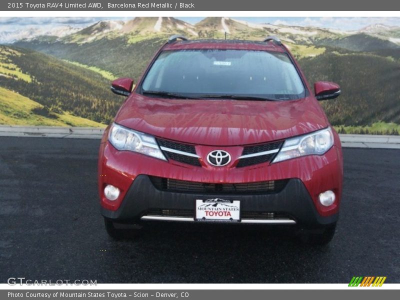 Barcelona Red Metallic / Black 2015 Toyota RAV4 Limited AWD