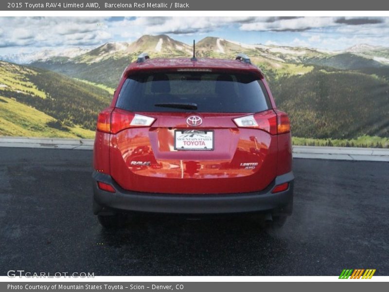 Barcelona Red Metallic / Black 2015 Toyota RAV4 Limited AWD