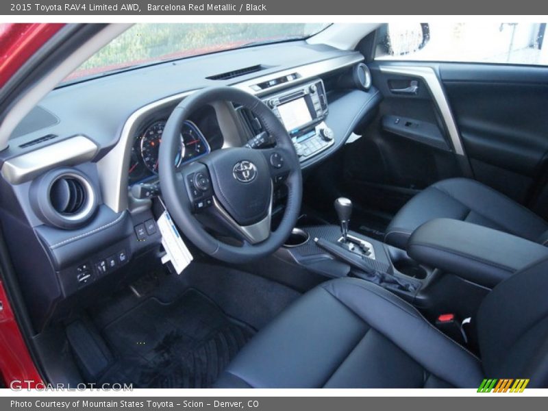Barcelona Red Metallic / Black 2015 Toyota RAV4 Limited AWD