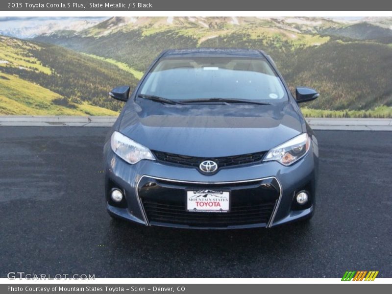 Slate Metallic / S Black 2015 Toyota Corolla S Plus