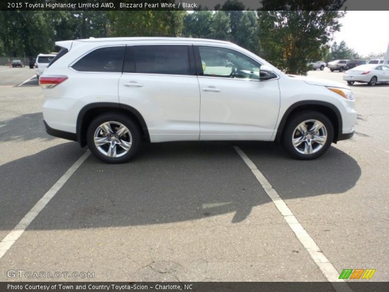 Blizzard Pearl White / Black 2015 Toyota Highlander Limited AWD