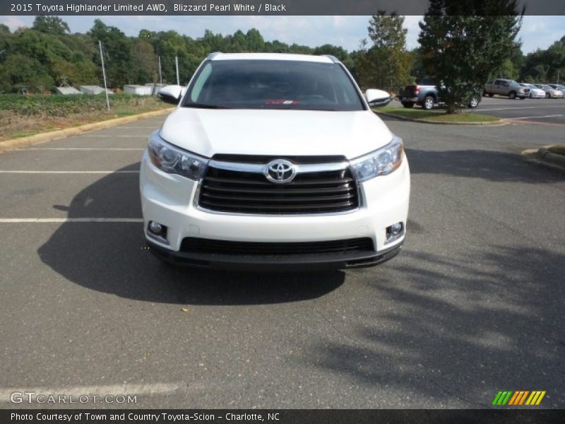 Blizzard Pearl White / Black 2015 Toyota Highlander Limited AWD
